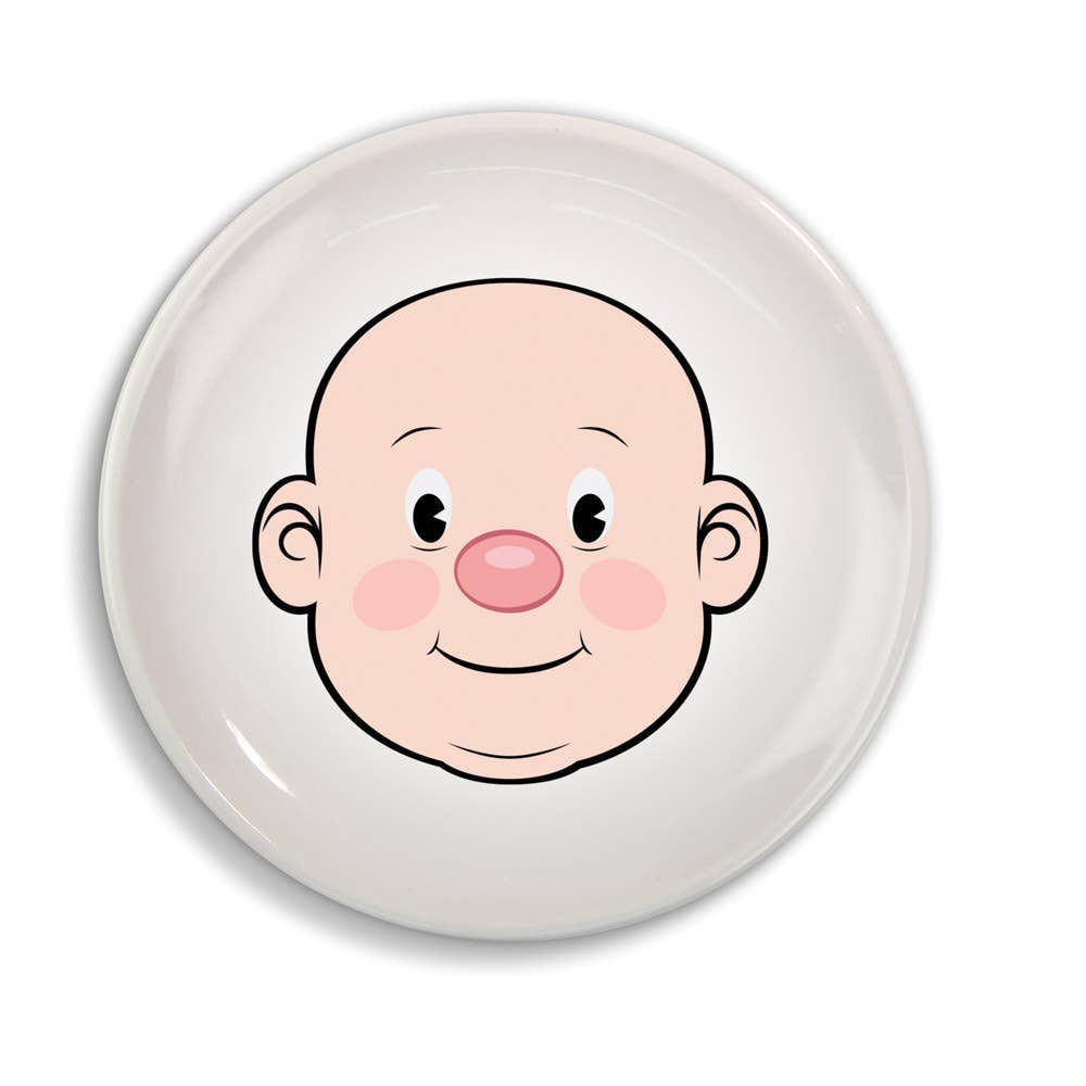 Food Face - Dinner Plate Wht