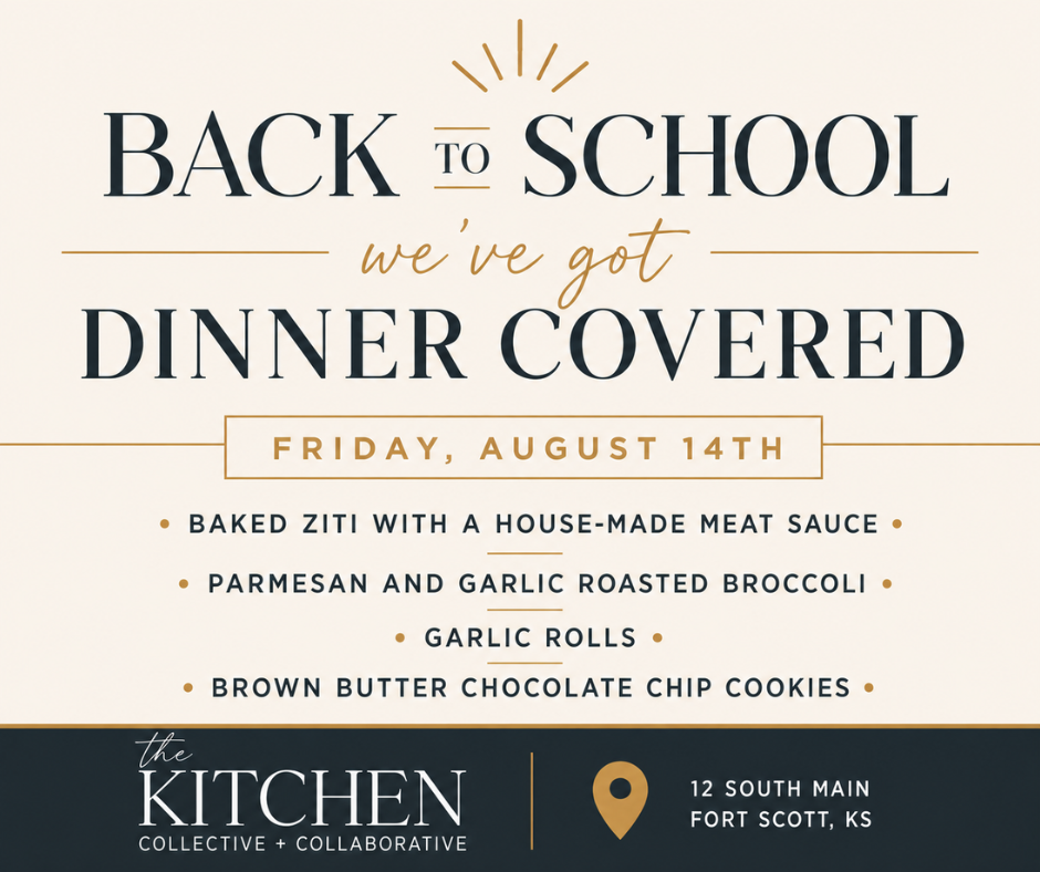 Back-to-School Dinner — Friday, August 14th