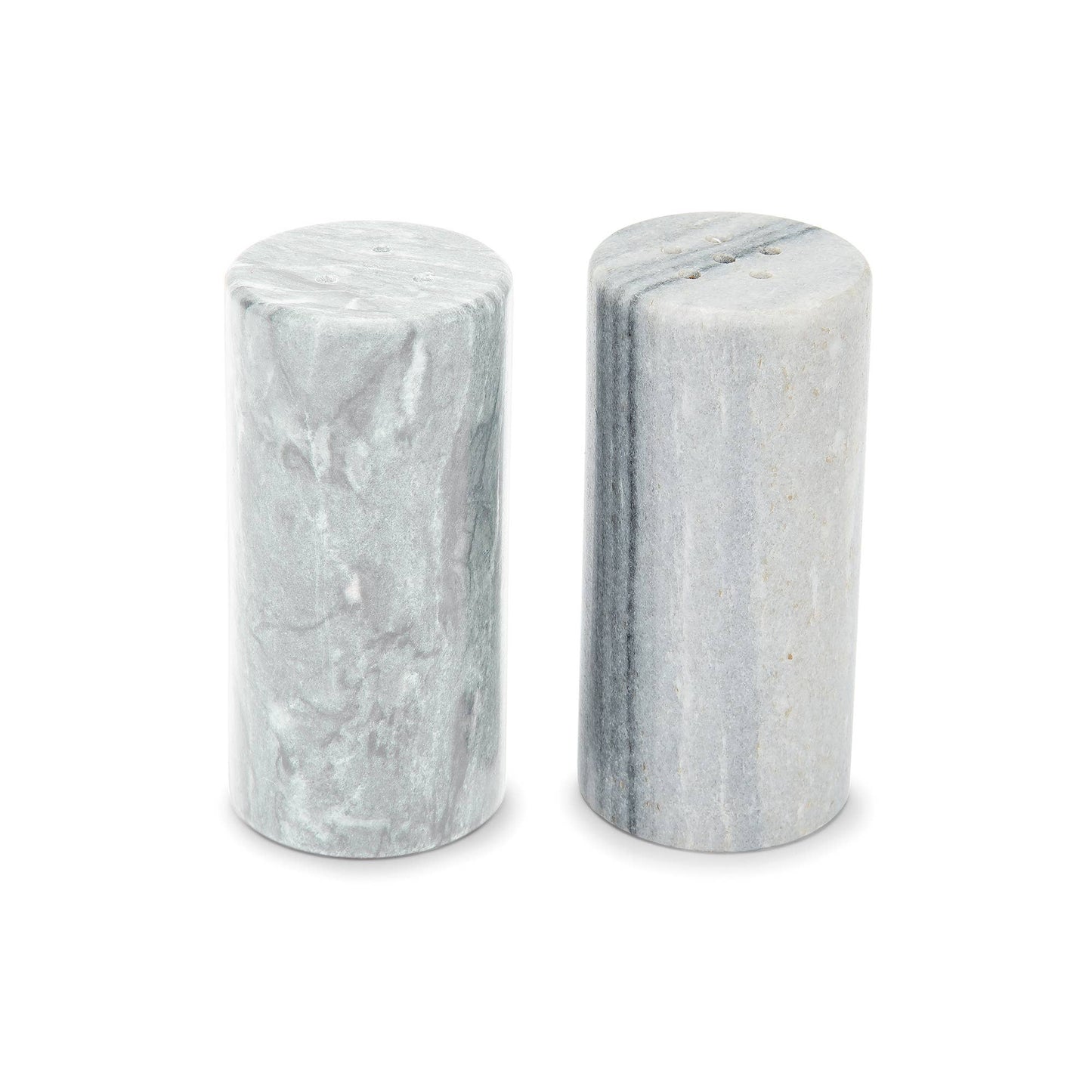 Fox Run Marble Salt and Pepper Shakers,1.75" x 1.75" x 3.75"