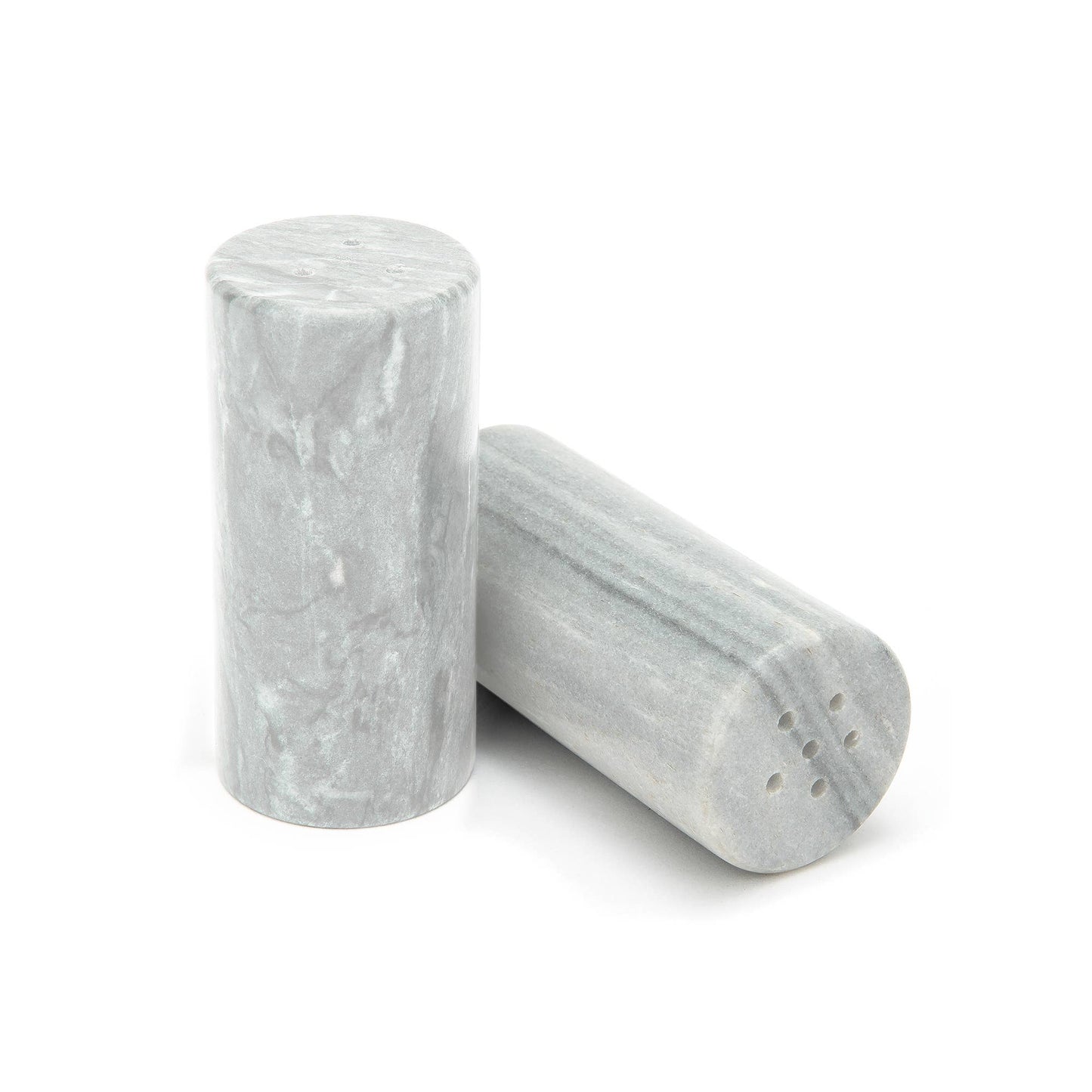 Fox Run Marble Salt and Pepper Shakers,1.75" x 1.75" x 3.75"
