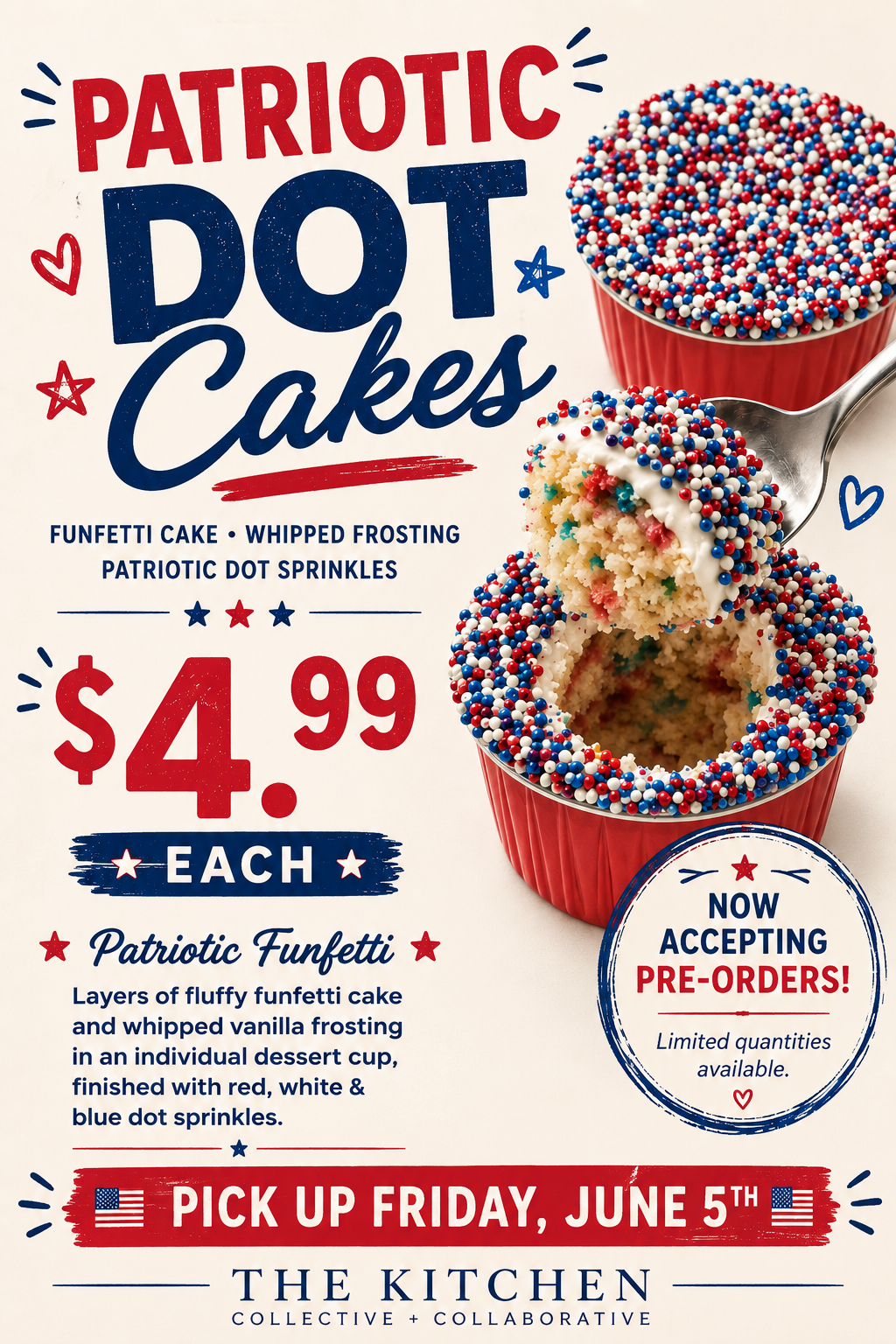 Patriotic Dot Cakes