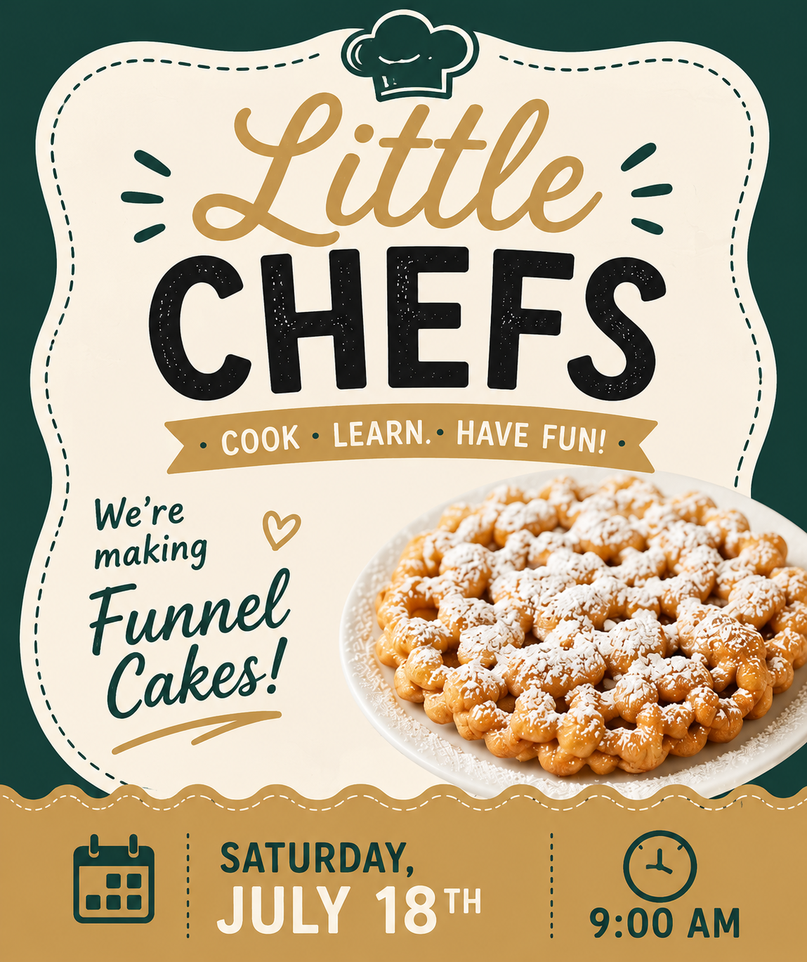 July Little Chefs- Funnel Cakes