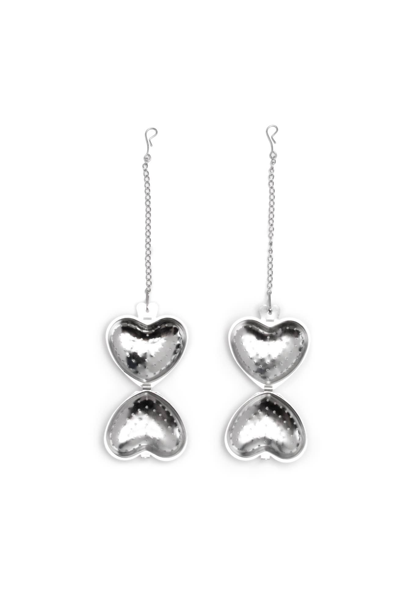 Fox Run Stainless Steel Heart Tea Infuser, Set of 2, 6.25"