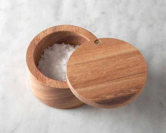 Ironwood Appalachian Salt Cellar, Acacia, 4" x 4" x 2.5"