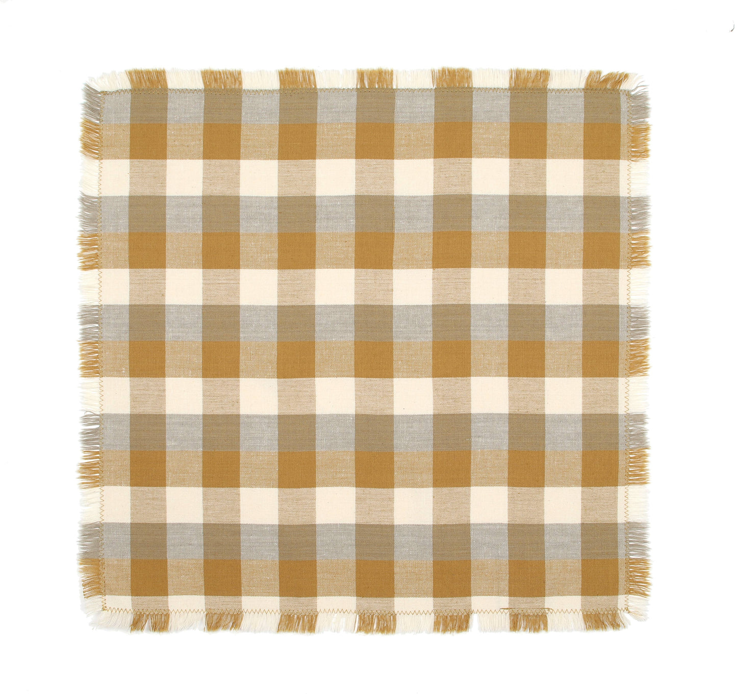 Napkins set of 4 Double Check- Yellow Sunset