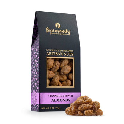 Cinnamon Crunch Almonds | Gourmet Candied Nuts | 6oz Box