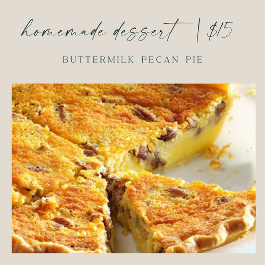 Buttermilk Pecan Pie