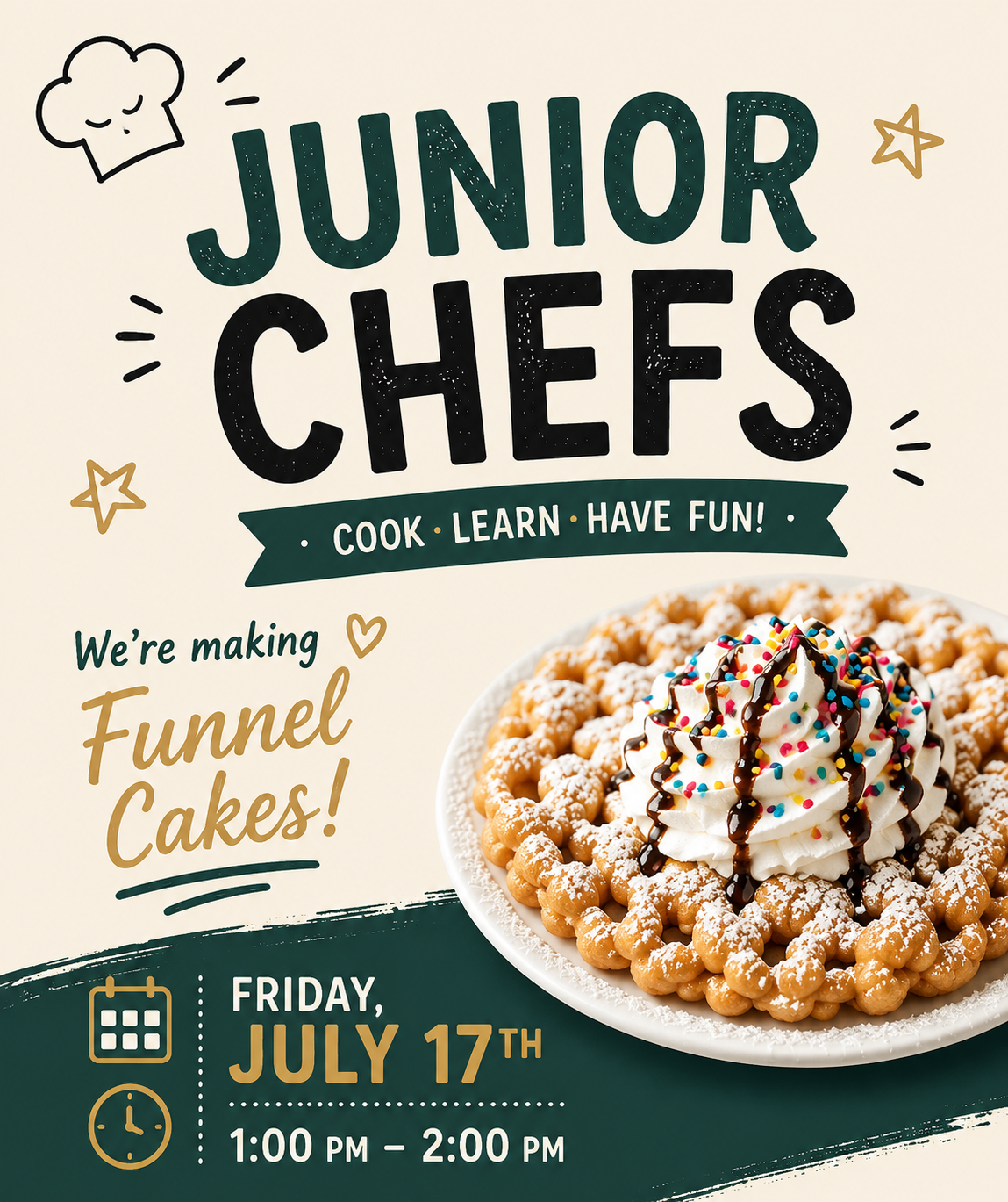 July Junior Chefs- Funnel Cakes