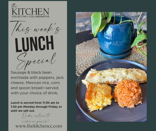 Sausage Black Bean Enchilada Lunch Special