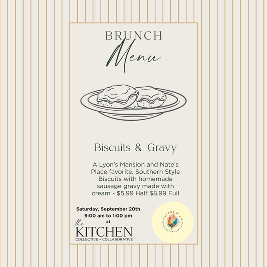 Southern Style Brunch - Half Order Biscuits + Gravy
