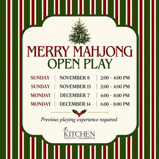Merry Mahjong Holiday Open Play | November & December