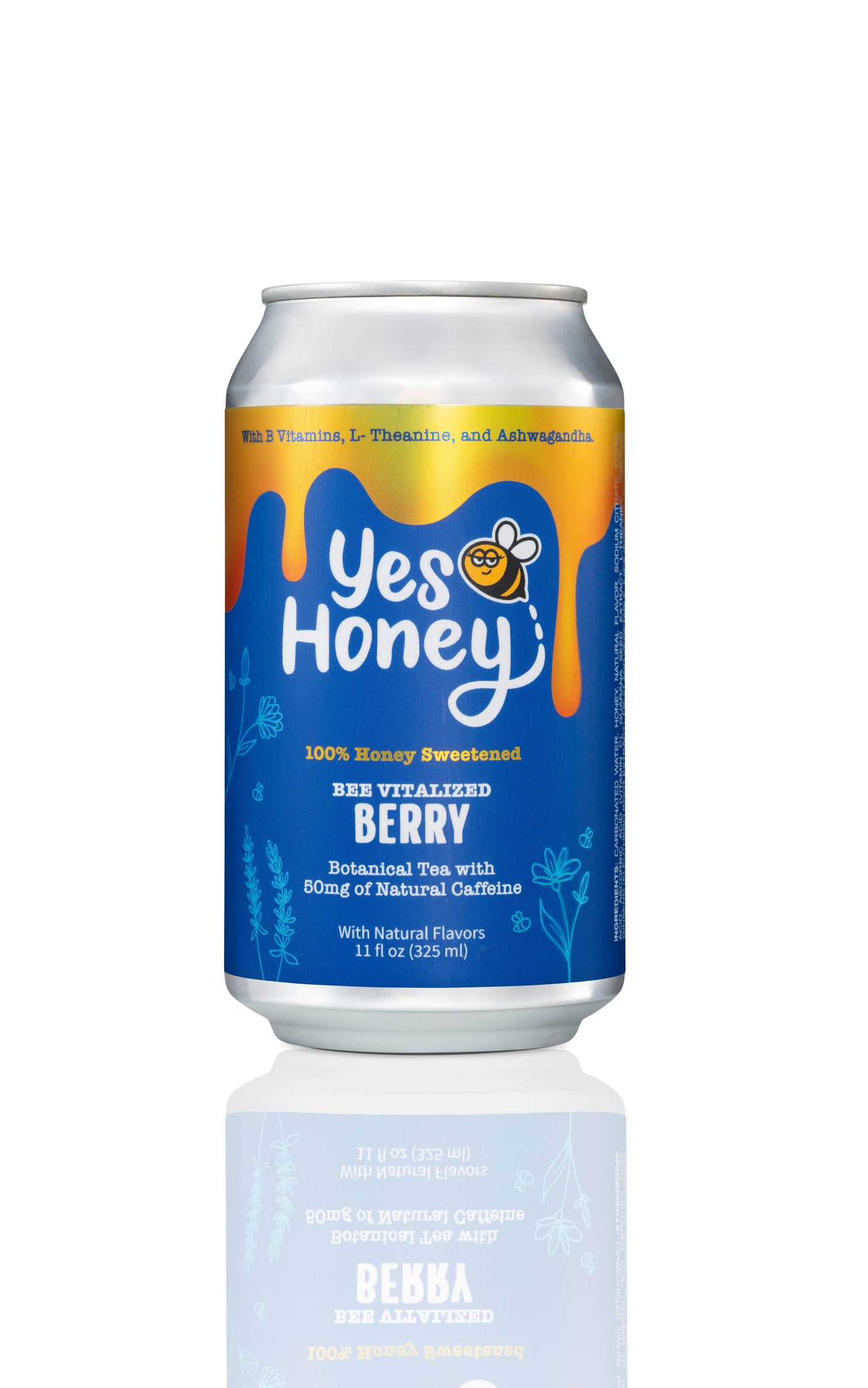 Yes Honey - 100% HoneySweetened Soda Sparkling Berry Tea