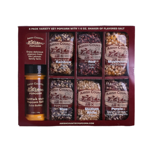 6/4oz Popcorn Variety Gift Box with 5.5oz Buttersalt