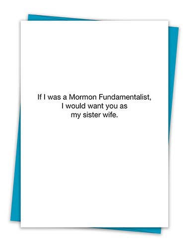 Mormon Fundamentalist TA Card