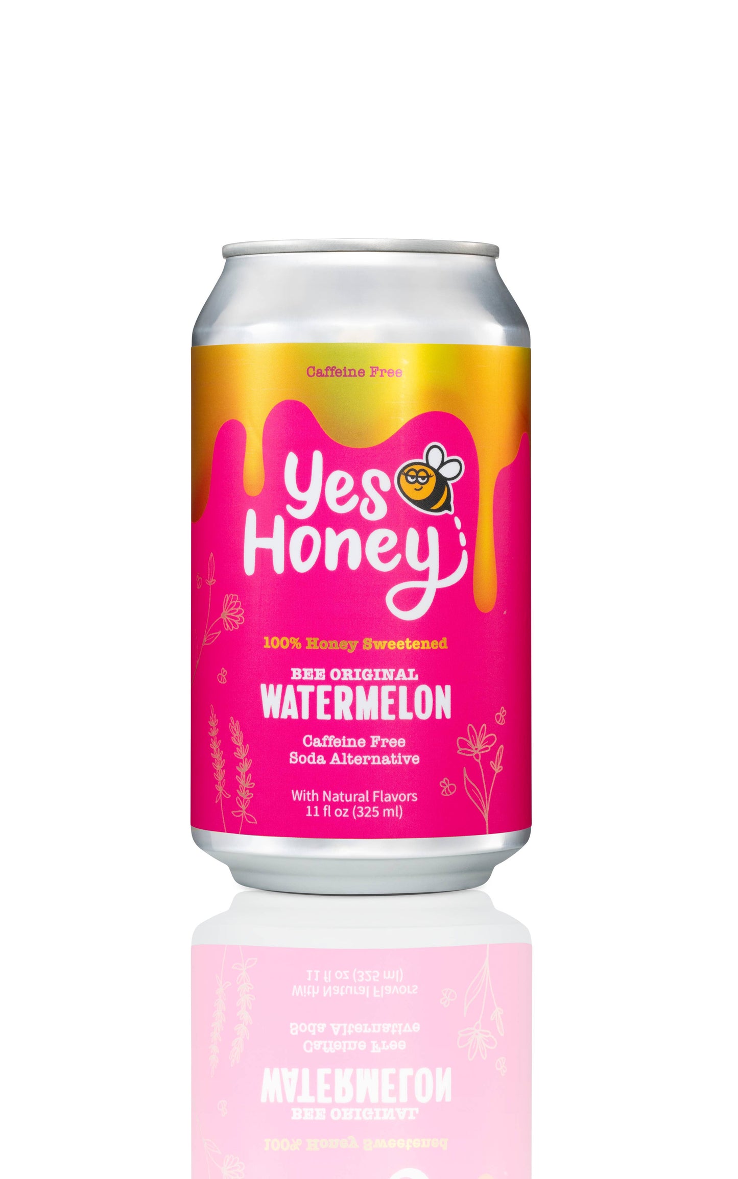 Yes Honey - 100% Honey Sweetened Soda- Watermelon 