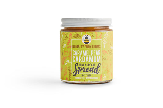 SEASONAL Caramel Pear Cardamom Honey Cream Spread