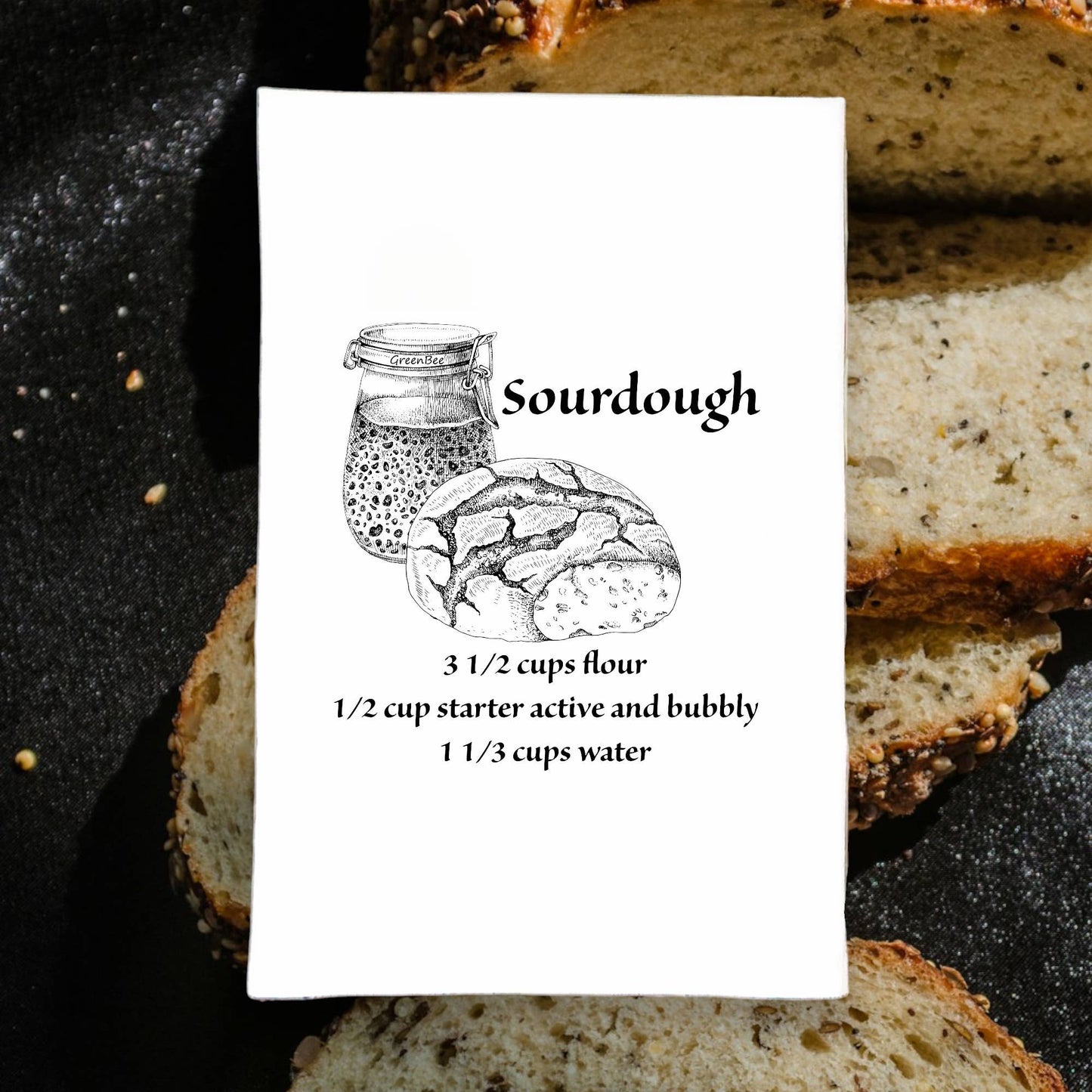 Sourdough Bread Recipe Kitchen Towel