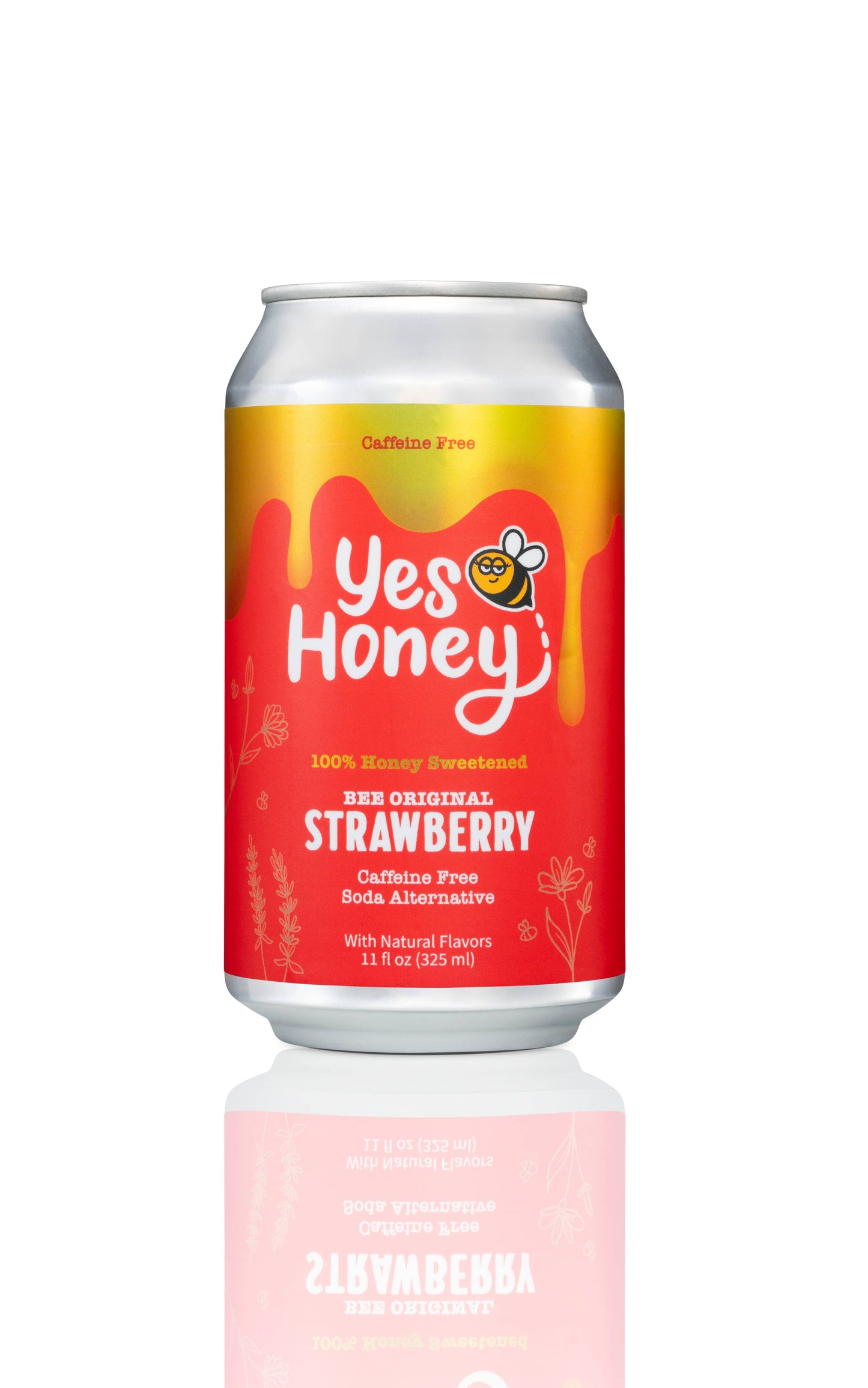 Yes Honey - 100 % Honey Sweetened Soda - Strawberry  