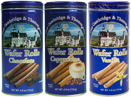 Cambridge & Thames Chocolate Wafer Rolls 4oz